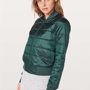 lululemon athletica Green Puffer Jacket